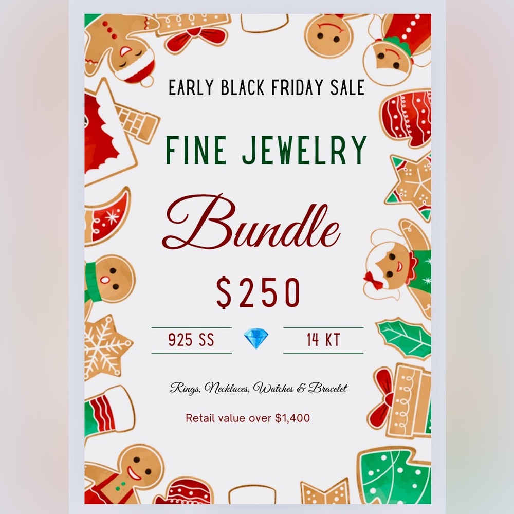 14k Gold & 925 Sterling Silver & Gemstone Surprise Jewelry Bundle, RTV +$1,500 🍁